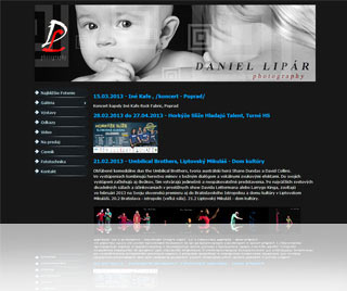 Web a e-shop od CMS Webaster - Daniel Lipár photography