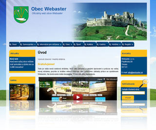 Web a e-shop od CMS Webaster - Vzorová stránka pre obec / mesto