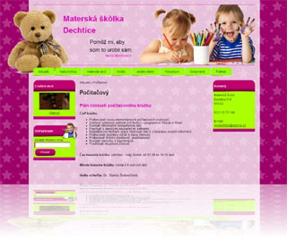Web a e-shop od CMS Webaster - Materská škôlka