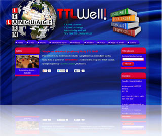 Web a e-shop od CMS Webaster - TTL Well! jazyková škola