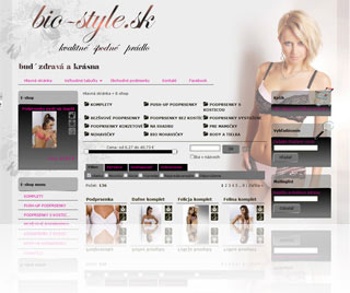 Web a e-shop od CMS Webaster - E-shop Bio-style.sk